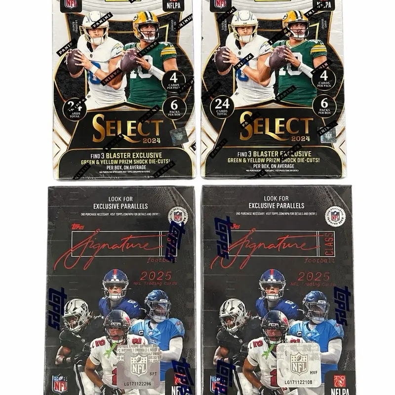 BREAK 114- 4 box mixed break of blasters 2- 2024 select & 2- 2025 Topps signature