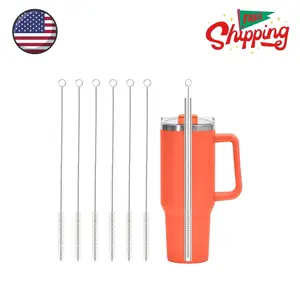 6 Pack Straw Cleaner Brush for Stanley, Reusable Extra Long Straw Cleaner for 40/30/20 oz