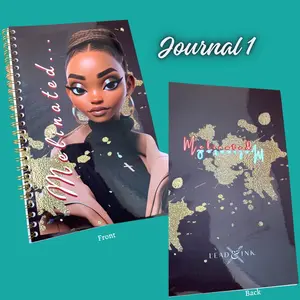 Gold Coil Binded Lined Journal for Note Taking and Doodle Fun