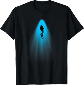 100% Cotton Scuba Diver - Ocean Underwater Scuba Diving Freediving T-Shirt