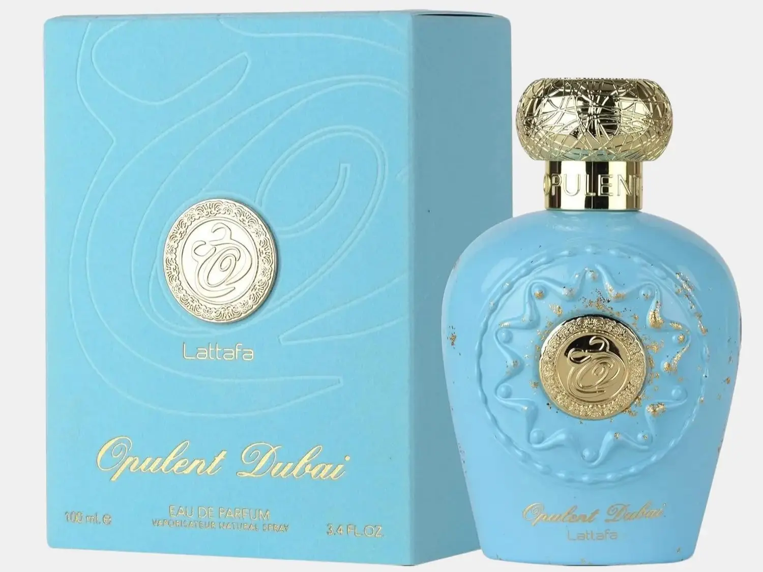 Lattafa Opulent Dubai Eau de Parfum for Unisex, 3.4 Ounce