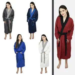 Skylinewears Women’s 100% Terry Cotton Bathrobe Toweling Dressing Gown Robe