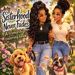 Sisterhood Never Fades A Coloring Book of Friendship, Love & Unbreakable Bonds