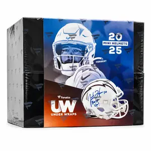 "Under Wraps 2025 Mini-Helmet" by Fanatics - Signed Football Mini-Helmet with COA