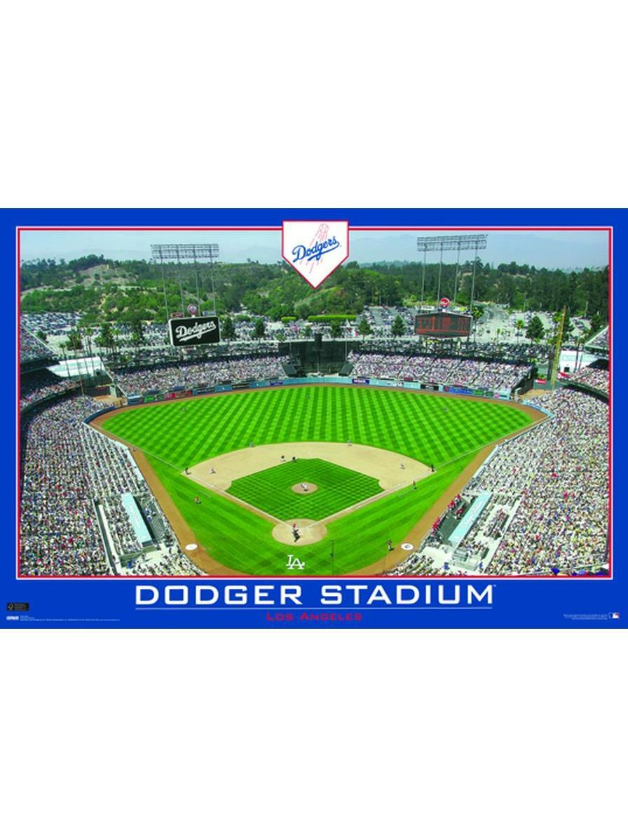 Hot Stuff Enterprise Dodgers Stadium 1-Piece Printed Paper Wall Decor, 24x36 Large Format Poster, One-Piece
