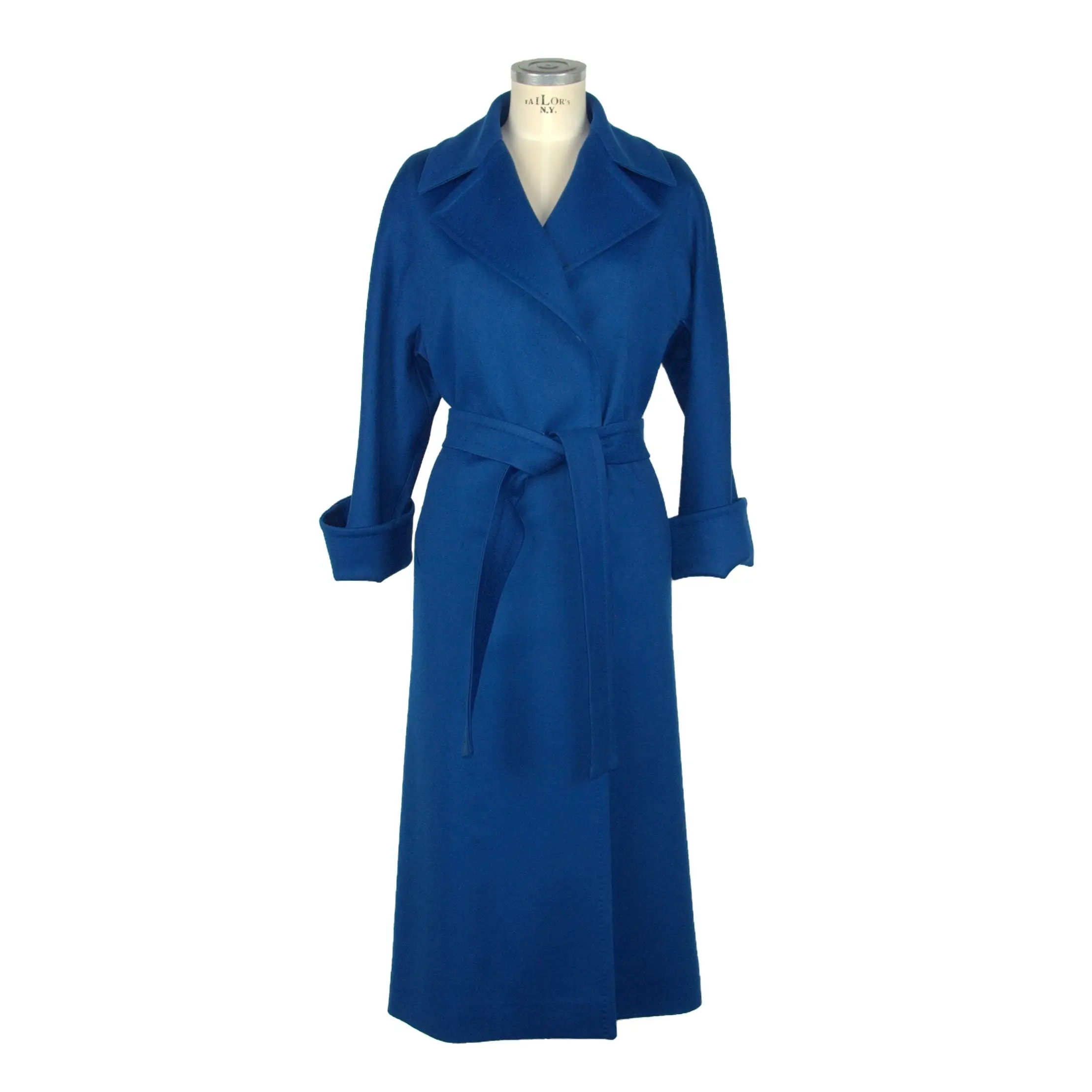 Made in Italy Blue Wool Vergine Jackets & Coat