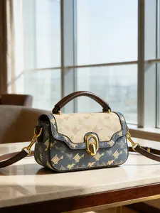 Women's Fashionable Small Bag, Trendy Retro Print Design, Versatile Crossbody Shoulder Bag, Perfect Accessory for Daily Use