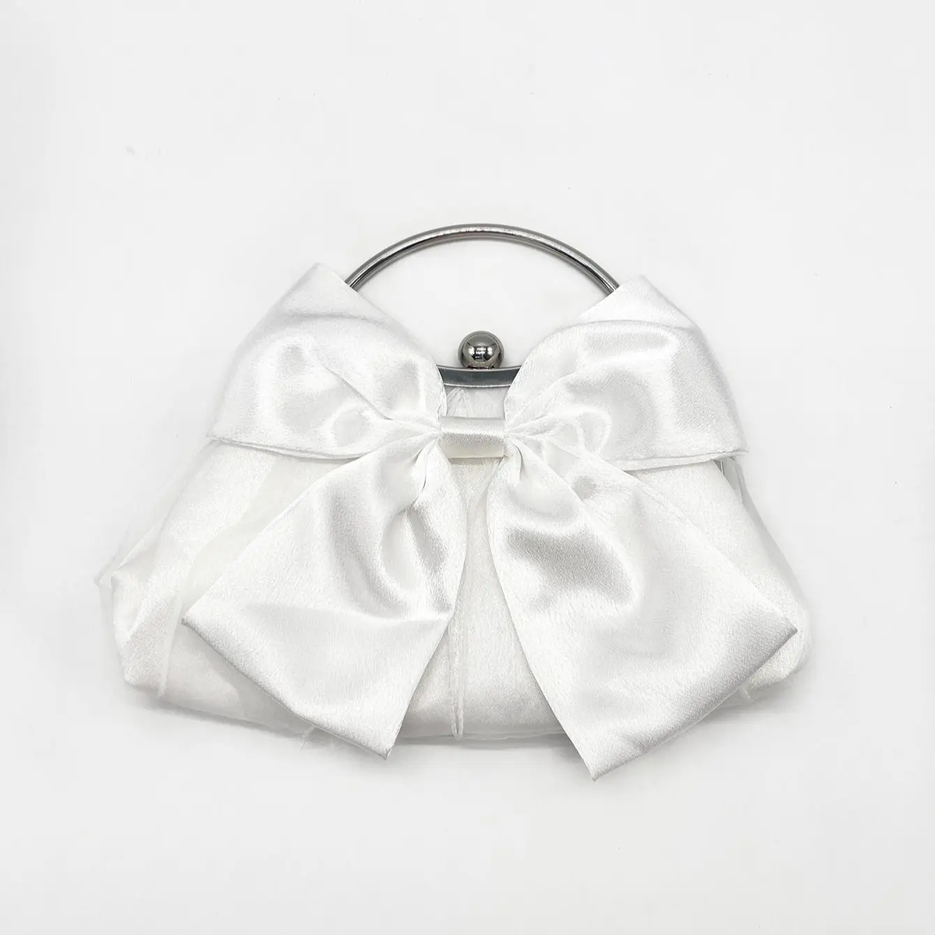 Slunza Satin Bow Clutch Princess Vibe Evening Bag Wedding Party Must Have