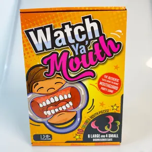 Hilarious Party Game Set, Includes 10 Fun Props & 143 Cards, Perfect for Family Gatherings, Easy-To-Play Challenge Games! Card Deck