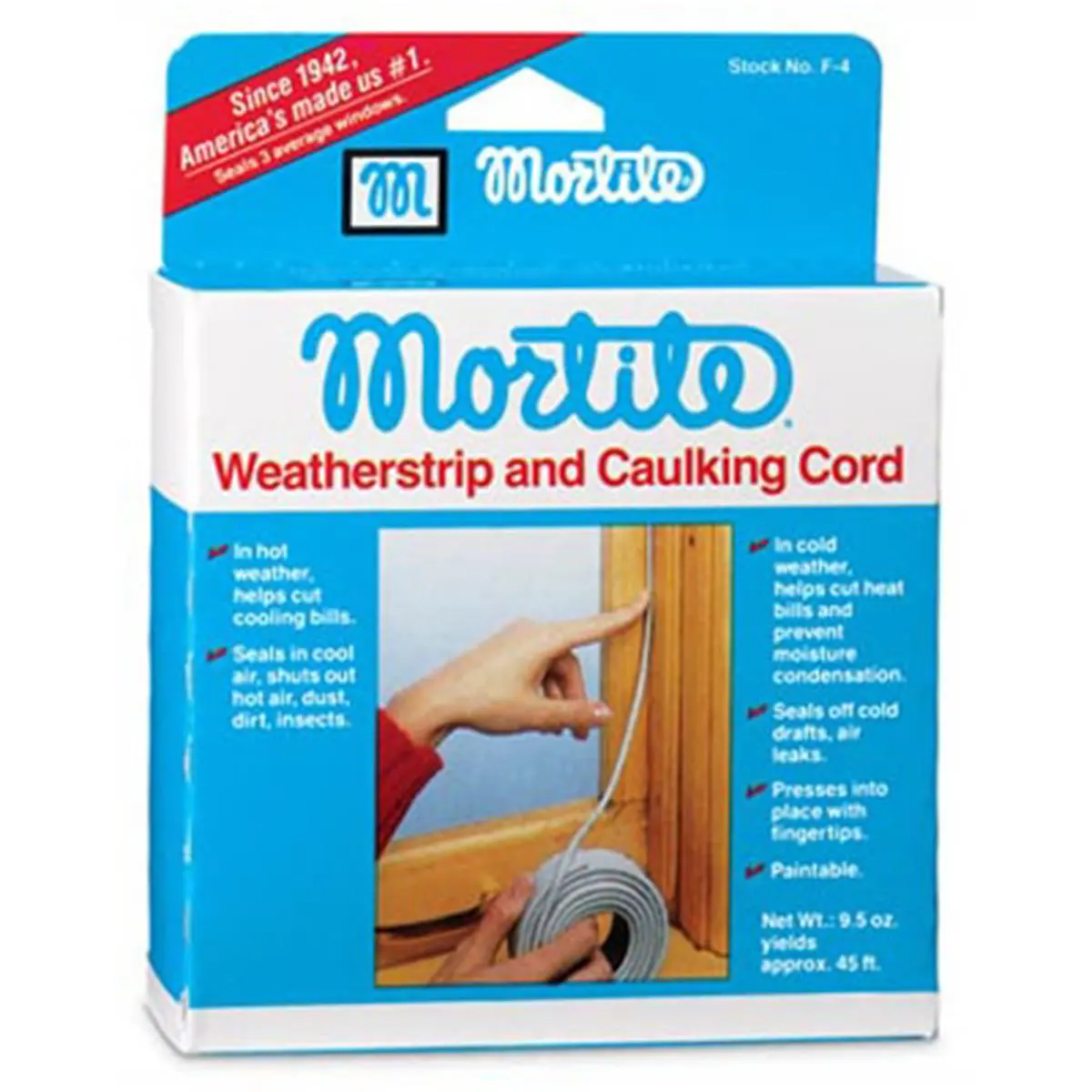 212 MAIN Mortite F4 Model Caulk Cord, 45 ft Gray Weather Sealing Tape for Boats, 9-1/2 oz (0.75 lbs), 6.3 x 4.6 x 1.8 in Water Sports Sailing Accessory