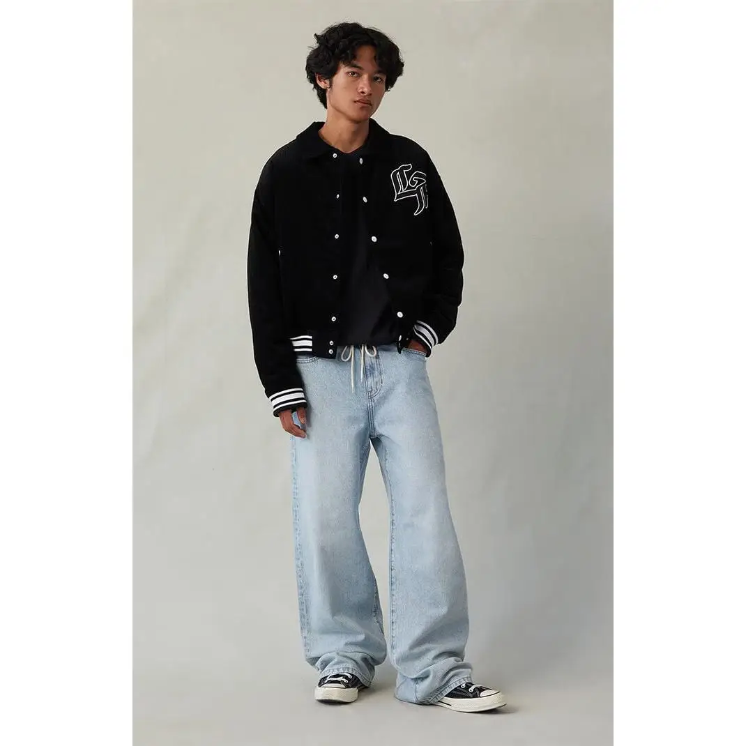 Pacsun Men's Blake Extreme Baggy Jeans Drawstring Light Indigo