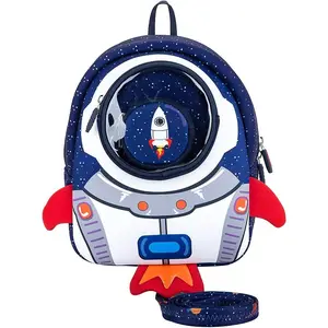 BY-003  Rocket Toddler Kids Backpack with Harness Leash for Boys Girls Age 1-3