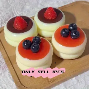 Strawberry and Blueberry Cake - With a realistic design and slow-rebound texture, it's the perfect gift for girls and a lovely children's room decoration for birthdays and Christmas. A soft toy with a fun design, playful decorations, and smooth texture; a