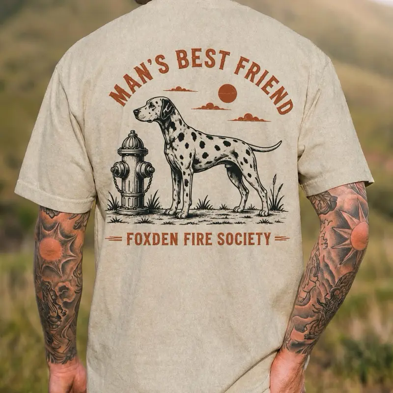 Men's Classic Fit "Man’s Best Friend" T-Shirt, Casual Wear Tops for Daily Wear