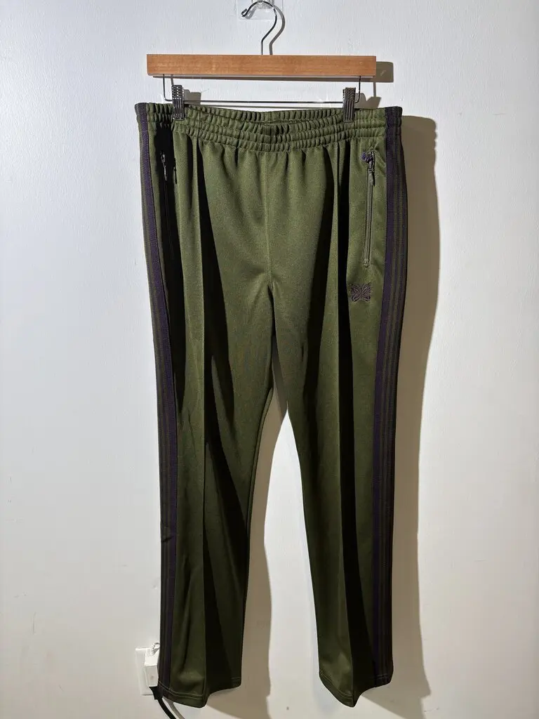 Olive Green and Purple Needle Sweats Sz. S