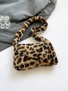 Women Bag Best Fall Purse, Perfectly Matching with Fall Outfits Women, New Fall Winter Tiger Print Bag for Women, New Arrival Fur Bag for Women - Brown Leopard Print Furry Shoulder Bag, Dense Fur Texture, Soft and Warm, Cozy Fall/Winter Accessory