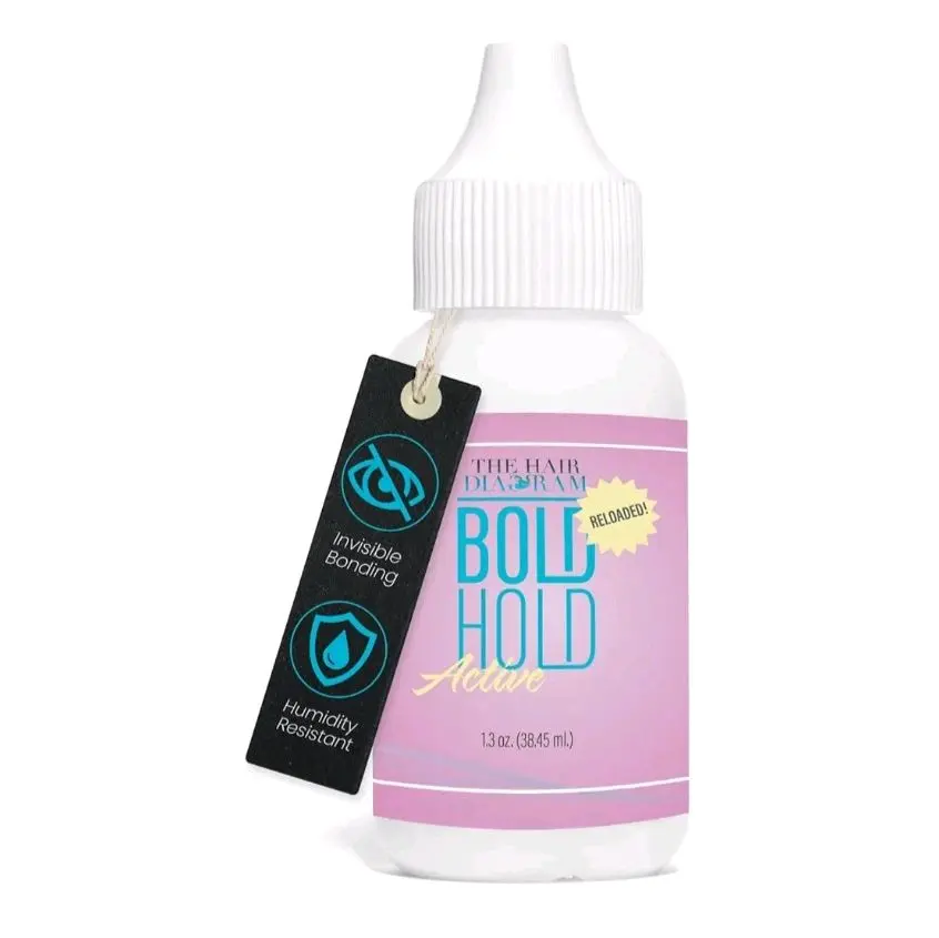Bold Hold Active Wig Glue Adhesive 1.3oz - Non-Toxic, Waterproof, Humidity Resistant - Haircare Gel Haircare Gel Haircare waterproof  lace hair glue