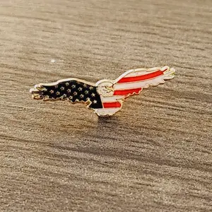 USA Patriotic Eagle Lapel Pin