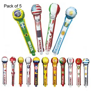 Country Flag Cheer Sticks 5PCS Soccer Football Fan Party Accessory Choose Country