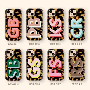 Phone 17 Case Personalized Initial Tortoise Pattern Phone 17 Pro Case, Phone 17 Pro Max Case Phone 11 12 XS XR Cover