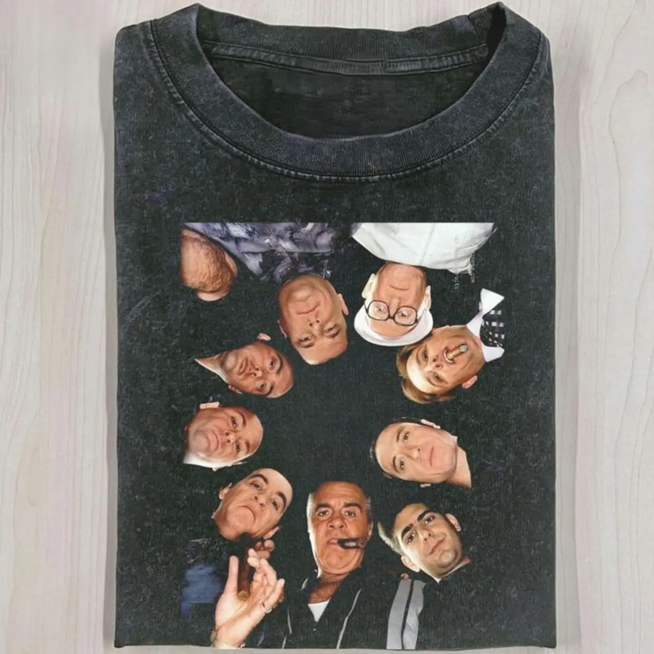 Sopranos Cast Group Shirt, Vintage Mafia Crew Graphic Tee, Retro TV Show T-shirt