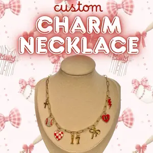 Custom Charm Necklace - 7 Personalized Charms - | Charmed by Adds