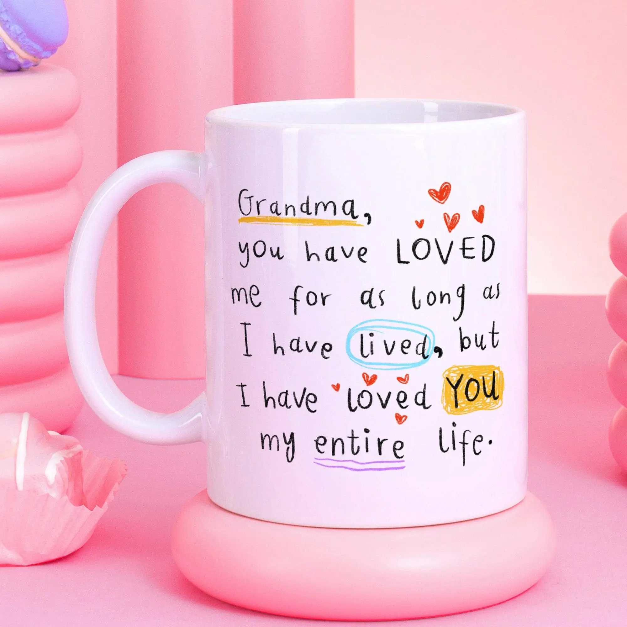 [Sale Up To 50%] Grandma I Have Loved You My Entire Life, Grandma Gift, Mug, Birthday Gift, Best Grandma Gift, Ceramic Mug, 11oz & 15oz