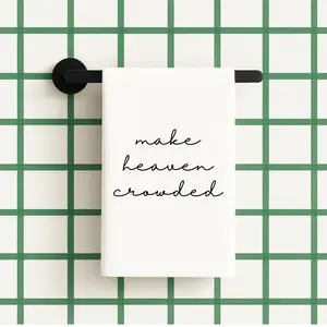 Make Heaven Crowded Towel & Trinket Jewelry Dish Christian gift Inspirational faith based houseware gift