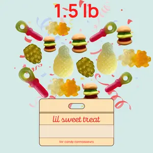 naturally-dyed gummy candy mix (1.5 lb) by lil sweet treat