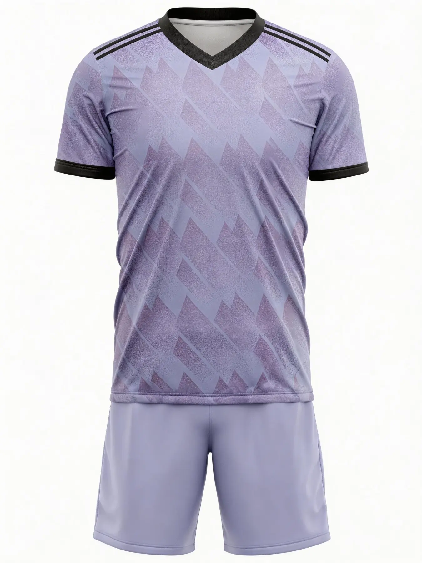 Men's Vintage Plaid Light Football Suit Set, Quick-Dry Breathable Training Match Jersey, Slim-Fit Short Sleeve Team Uniform