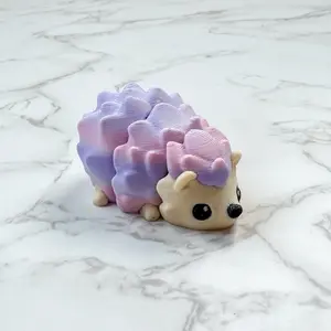 3D Printed Articulating Hedgehog Figurine Great Gift and Desk Figure