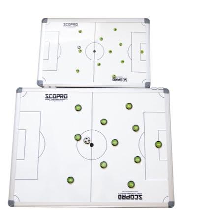 SCOPRO Travel Soccer Coaching Bundle - 16x12 Double Sided Dry Erase Magnetic Board with Carrying Case & 2 Sets of Numbered Magnets