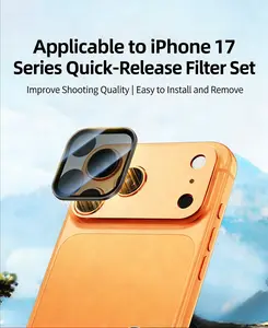 Polarizer compatible with iPhone 17 Pro Max, filter kit including UV filter, ND filter and CPL filter