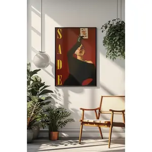 Sade Band Poster  Iconic Soul Jazz Wall Art Print  Smooth Sophisticated Music Aesthetic Decor  Modern Editorial Room Art Poster