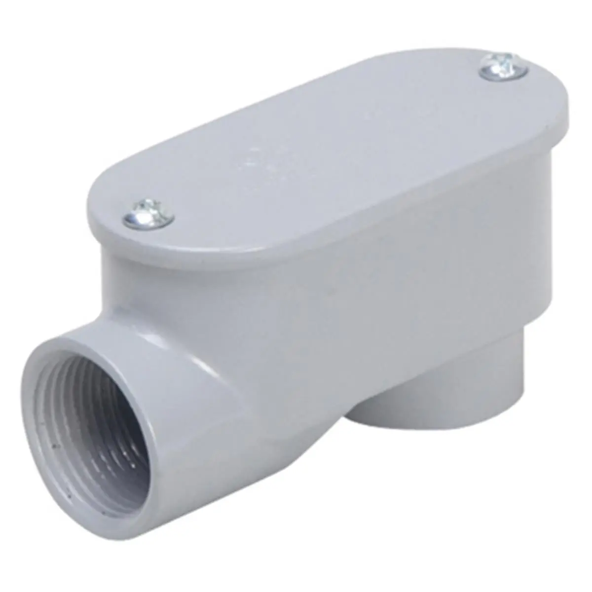 212 MAIN 1/2 in. Threaded Rigid Service Entrance Elbow, Die Cast Aluminum Split Conduit Body with Removable Cover & Gray Rubber Gasket, for Sailing Water Sports Pulling Access & Maintenance, Making Taps & Splices