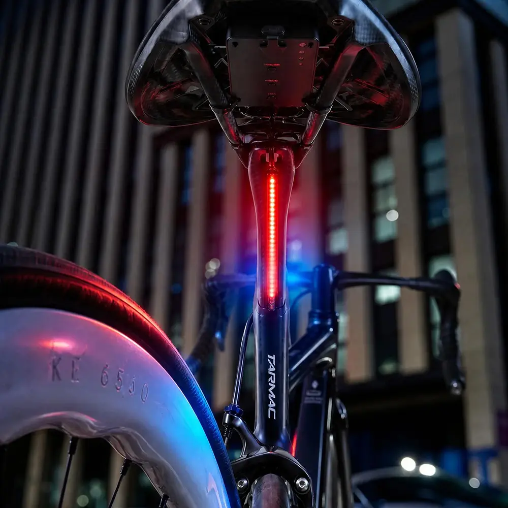 New 4.7in Road Bike Seatpost Water Drop LED Taillight - Rechargeable, Waterproof, Ultra-Long Battery Life, Multi-Color & Light Modes, 3-Point Magnet, Lights & Reflectors for All-Weather Rides, Led Taillight Lights & Reflectors