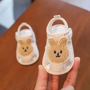Summer cartoon closed-toe sandals 0-1 year old babies