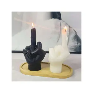 Candle with rude gesture - Funny Candle, creatively unique scented candle, home decoration | Perfect gift for New Year, Valentine's Day, parties, birthdays, weddings