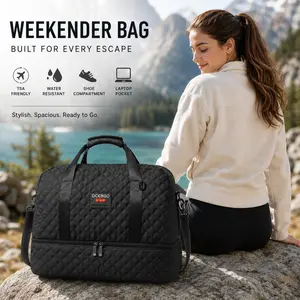 【Summer Deals】OCEBGO Solid Color Large Capacity Travel Bag, Lightweight Portable Foldable Travel Duffle Bag, Multifunctional Dry & Wet Separation Travel Bag, Yoga Fitness Bag