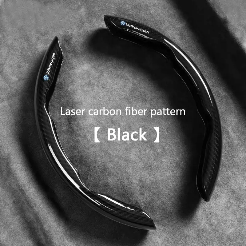 Carbon Fiber Steering Wheel Cover for Vw Volkswagen, Automotive Interior Non-Slip Design Grip Fits R Touareg Tiguan Magotan Gti Golf Passat Models Steering Wheel Accessories