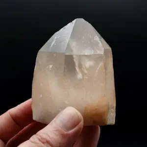 2.8in 212g Record Keeper Pink Shadow Smoky Lemurian Seed Quartz Crystal, Brazil