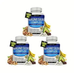 Toplux Magnesium Complex 8 Essential Magnesium Supplement - 3 Pack  Vitamin Edible Dietary