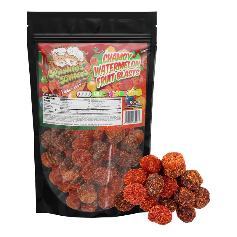 Chamoy Watermelon Fruit Blasts Gushers Enchilados Sweet, Spicy, and Juicy Flavor Explosion