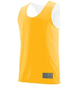 Unisex Reversible Wicking Tank Top Two-Color Dual Layer Mesh Sleeveless Jersey for Sports & Gym Summer Wear