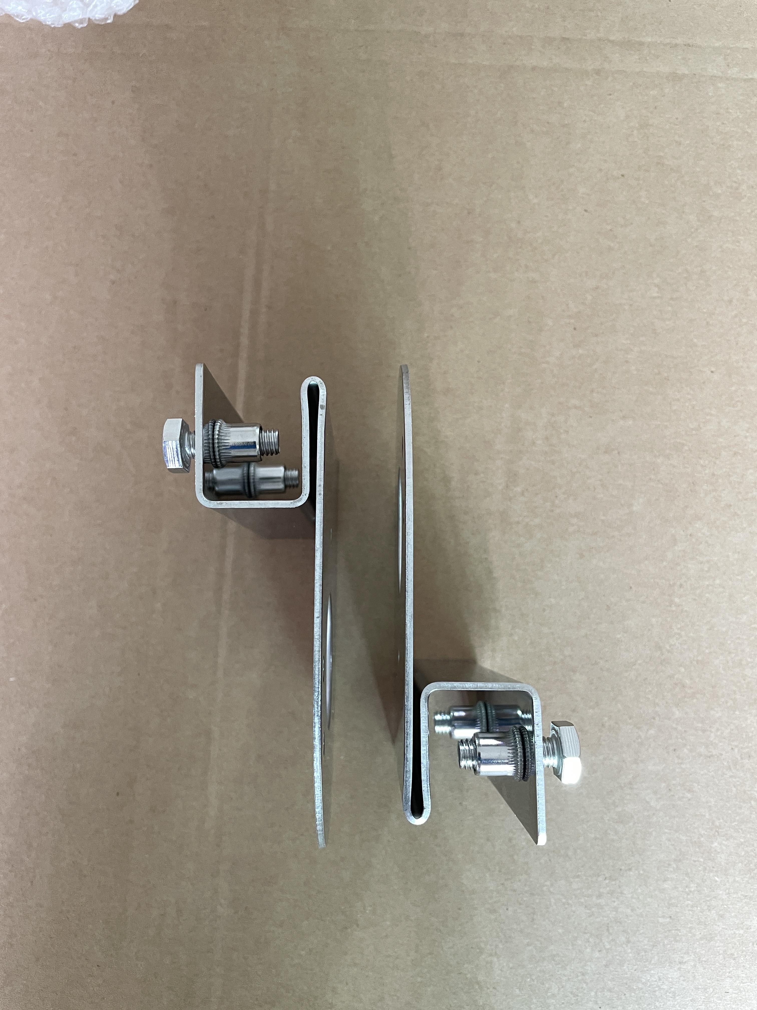 Vertical Chassis Underglow Light Mounts — 2-Piece Stainless Steel "Watermelon Light" Mounting Brackets (No-Drill Design) — Suitable for Trucks & RVs