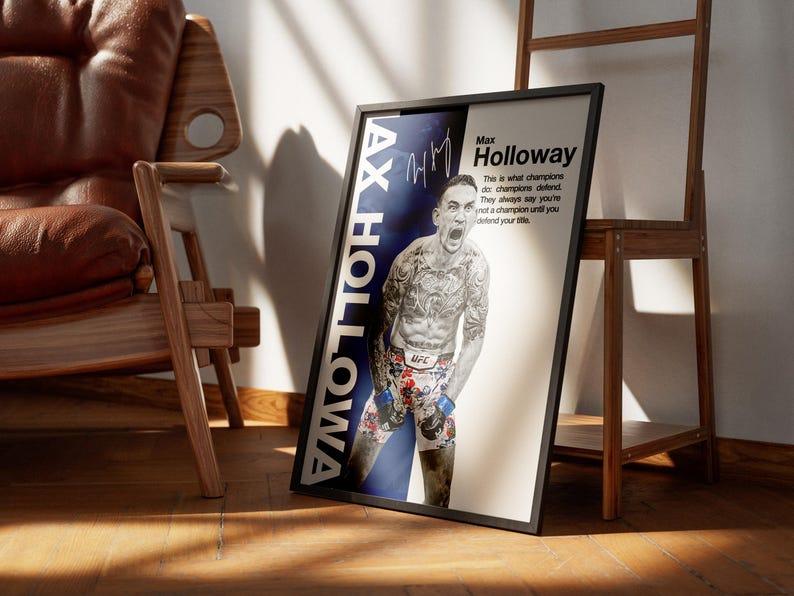 UFC Legends Poster, Max Holloway, Charles Oliveira, Alex Pereira, Islam Makhachev, Sean O’Malley, Paddy Pimblett ( Unframed-Print Only )