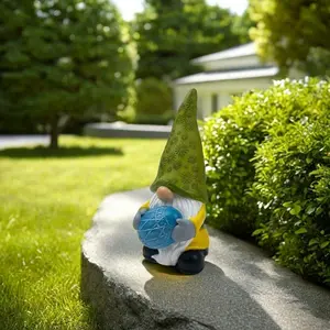 Easter Themed Doll Decoration, 1 Count Cute Gnome & Egg Design Ornament, Gnome Figurines for Home Decor, Party Decor