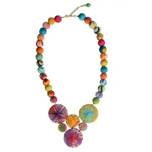 Kantha Threadburst Necklace