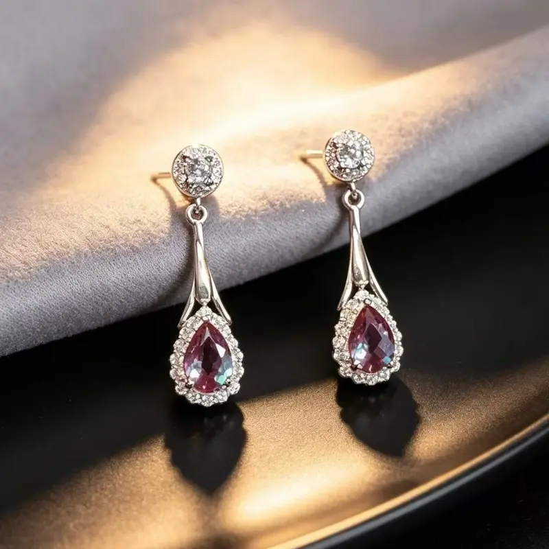 <PingEast jewelry > Alexandrite earrings
