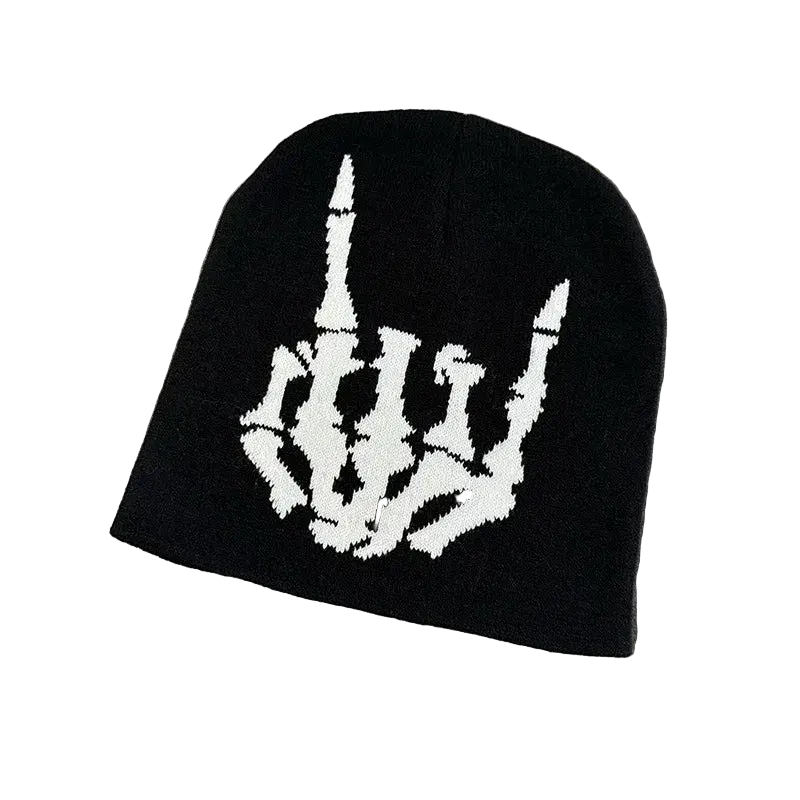 Finger Bones Skully Beanie